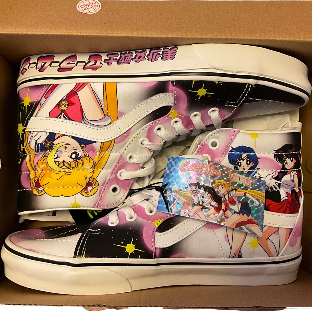 Brand New! X Sailor Moon Limited Edition High-Top Sneakers - Multi Color